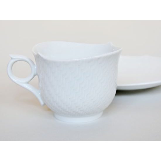 Cup 300 ml and Saucer - Waves, Meissen Porcelain