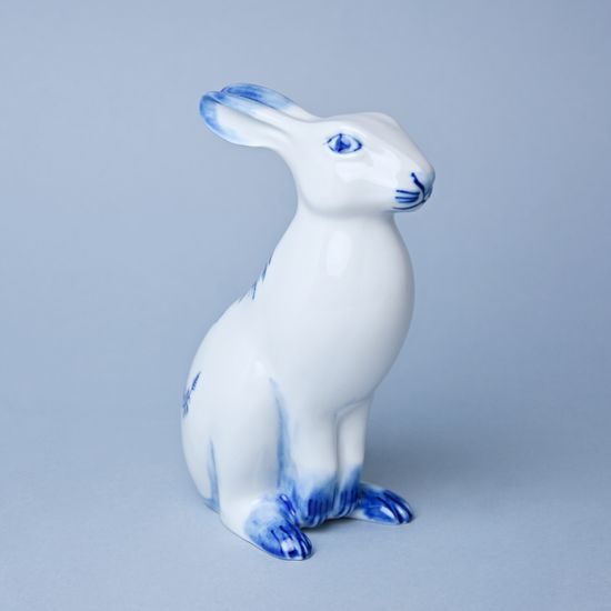 Zajíc sedící 17 cm, Cibulák, originální z Dubí