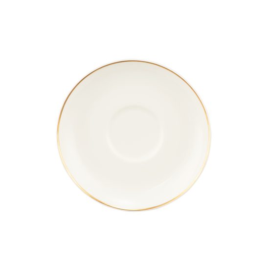 Saucer 13 cm, Savona fine diamond with gold line, Seltmann porcelain