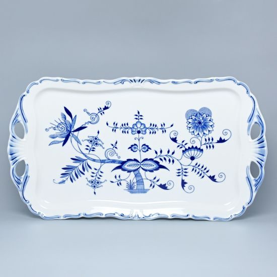 Platter Aida 45 x 25 cm s uchy, Original Blue Onion pattern (QII)
