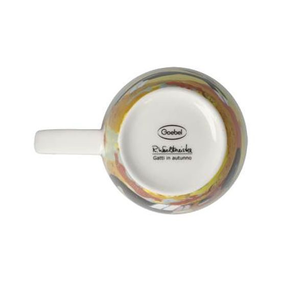 Hrnek 400 ml, Gatti in autunno 12,5 / 9 / 11 cm, jemný kostní porcelán, Goebel