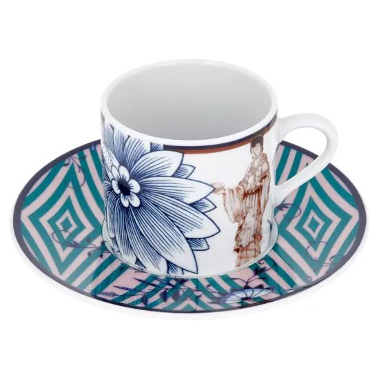 Šálek 50 ml espresso a podšálek 12 cm - Noble chinese, Míšeňský porcelán