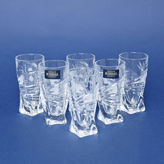 Quadro - Comet, 6 pcs. set liqueur glass 50 ml, 8 cm, Crystalite Bohemia