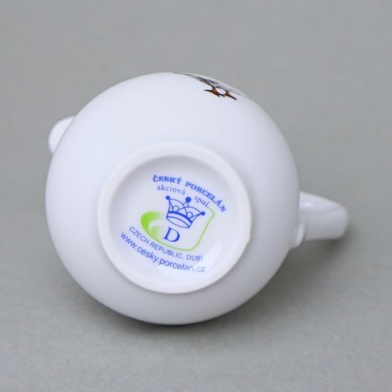 Mlékovka vysoká 0,08 l, husy, Český porcelaán a.s.