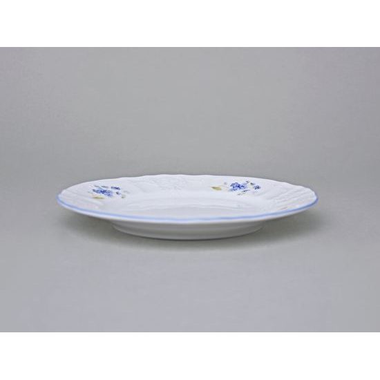 Talíř dezertní 17 cm, Thun 1794, karlovarský porcelán, BERNADOTTE pomněnka