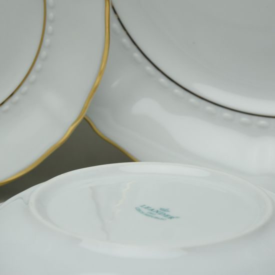 Plate set for 6 pers., Sonáta, golden lines, Leander Loučky