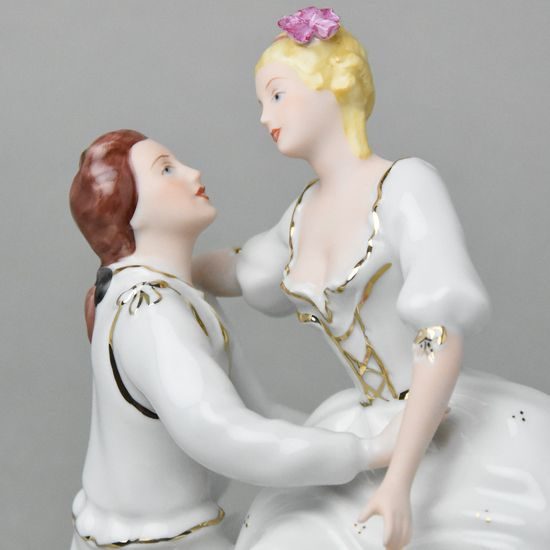 Venue 19,5 x 11 x 14,5 cm, white + gold, Royal Dux Bohemia