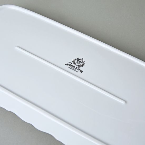 Podnos 4 hr. 36 cm, Tři Grácie, zlatý listr, porcelán QueensCrown