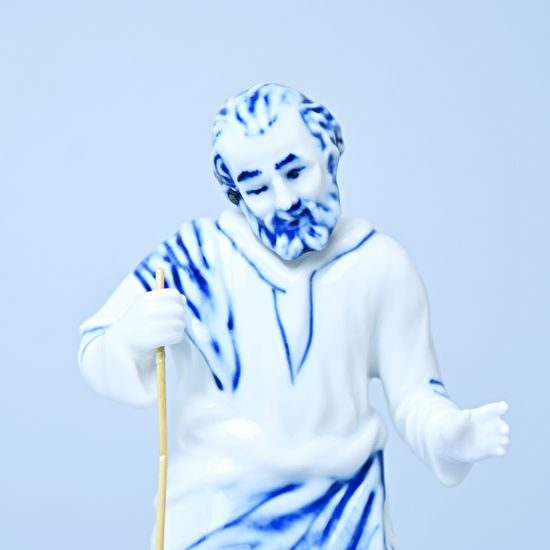 Svatý Josef s holí 15,5 cm, Cibulák, originální z Dubí