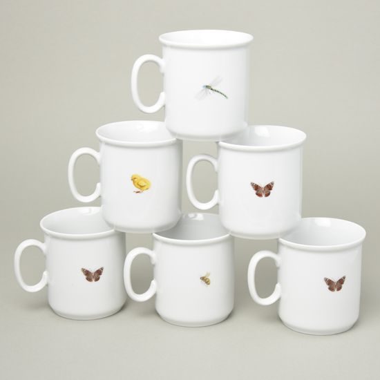 Hrnek Gaston 0,22 l, domácí zvířátka - sada 6 ks., Český porcelán a.s.