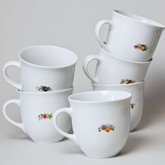 Hrnek Mirek 400 ml, ovoce, 6 ks., Český porcelán a.s.