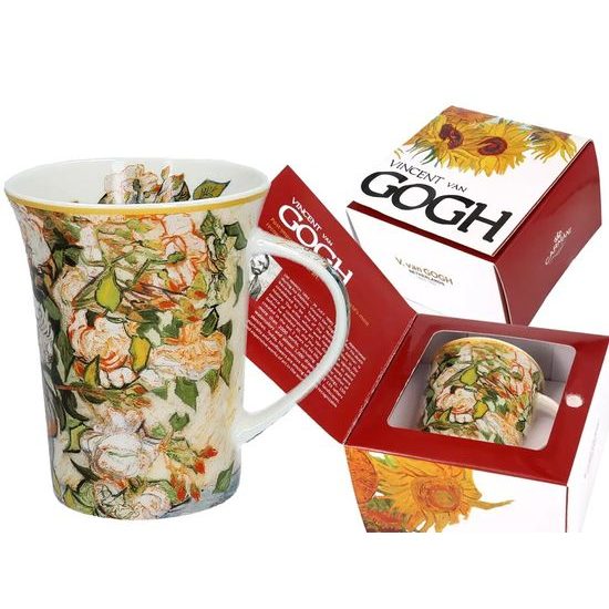 Mug 350 ml, Vincent van Gogh, Roses, porcelain Carmani