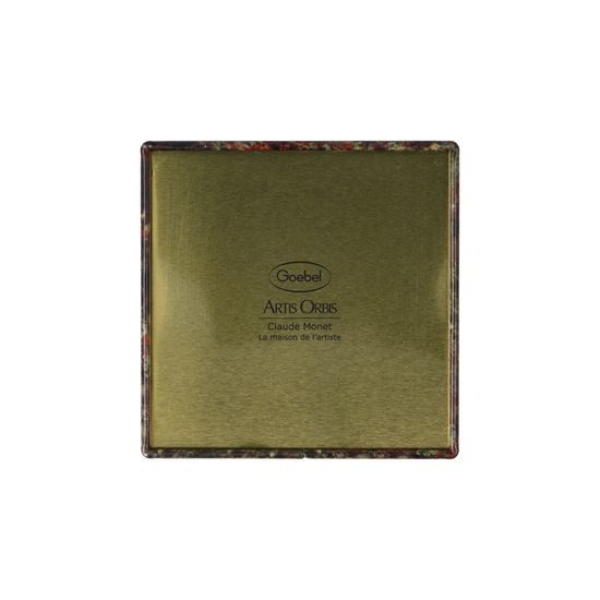 Dóza na čaj Monetův dům, 7,5 / 7,5 / 11 cm, kov, C. Monet, Goebel