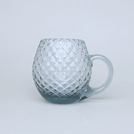 Pivní půllitr - Káro (Světlý kouř), 500 ml, Floriánova huť