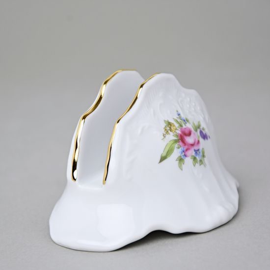 Napkin holder, Thun 1794 Carlsbad porcelain, BERNADOTTE Meissen Rose