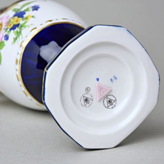 Váza AMFORA Jednouchá 30 cm, Isis + barevné květy, Vázy Duchcov