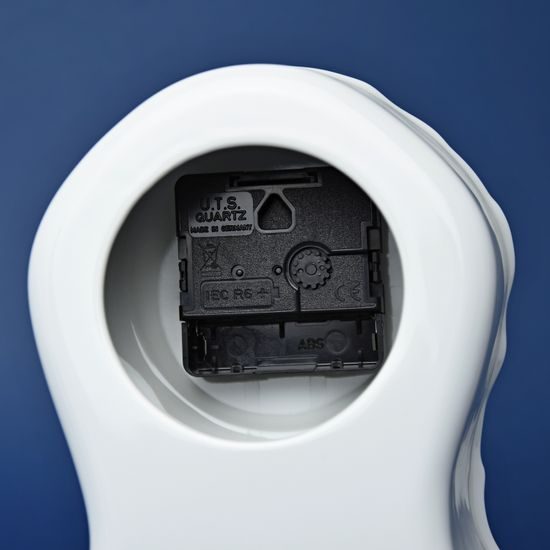 Hodiny krbové 22 cm, Thun 1794, karlovarský porcelán, BERNADOTTE bílá