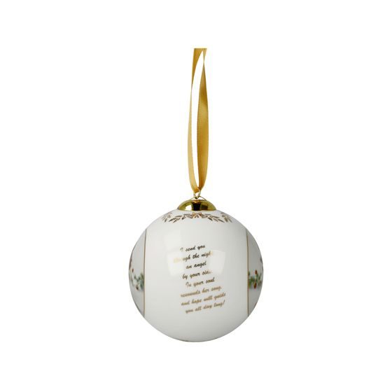 Výroční koulička s andílkem na stromeček 2025, 7 / 7 / 7 cm, porcelán, Goebel