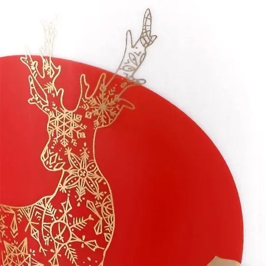 Hrnek tvar Berlin 250 ml, jelen se zlatými lístky, Míšeňský porcelán