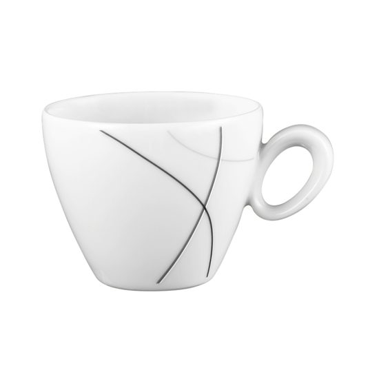 Espresso cup and saucer, Trio 71381 Highline, Seltmann Porcelain