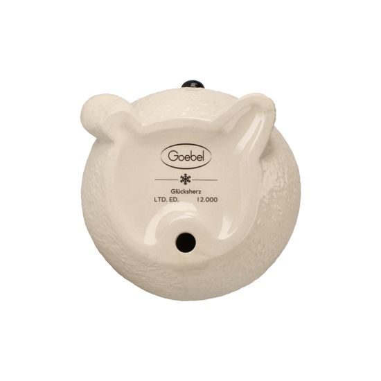 Snowman figurine Wishing Heart 13 / 13 / 21.5cm, stoneware, Goebel