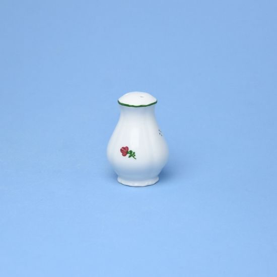 Shaker 7,5 cm - Salt, Verona red flowers + green, G. Benedikt 1882