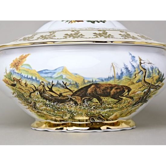 Dining set for 6 pers., Hunting motifs - Beige, Carlsbad