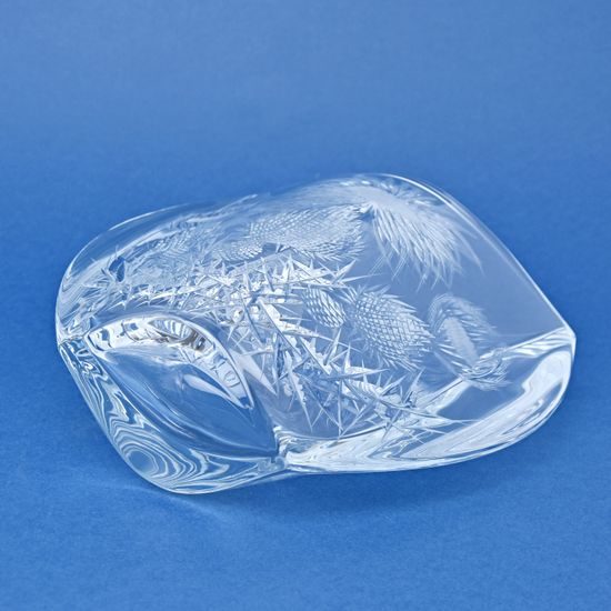 Křišťálová váza broušená ORBIT, dekor bodlák, 180 mm, Crystalite BOHEMIA