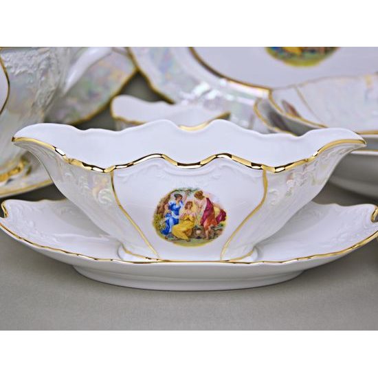 Tři Grácie: Jídelní souprava pro 6 osob, Thun 1794, karlovarský porcelán, BERNADOTTE