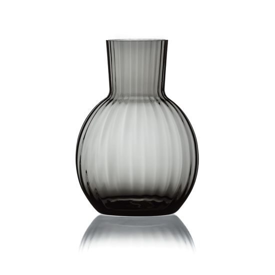 Crystal Carafe / Vase Tethys, 1900 ml, Smoke, Handmade, Kvetna 1794 Glassworks