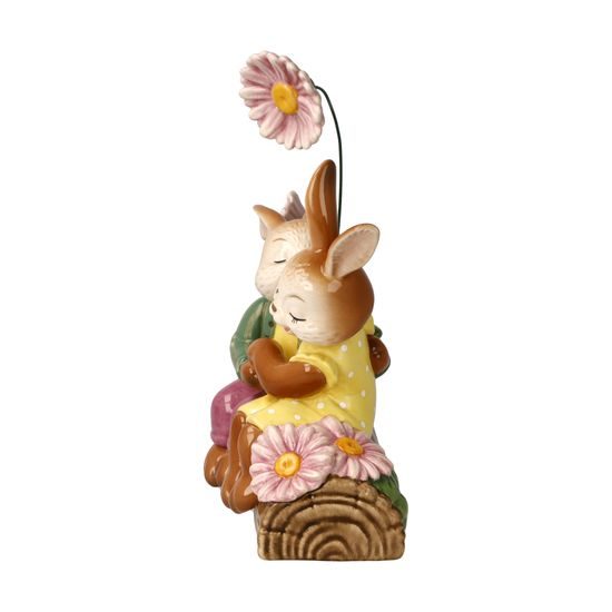 Figurine Kissing Rabbits 14.5 / 6.5 / 16cm, stoneware, Goebel