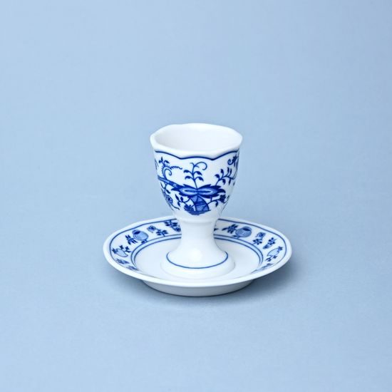 Egg cup with stand 7,5 cm, Original Blue Onion Pattern