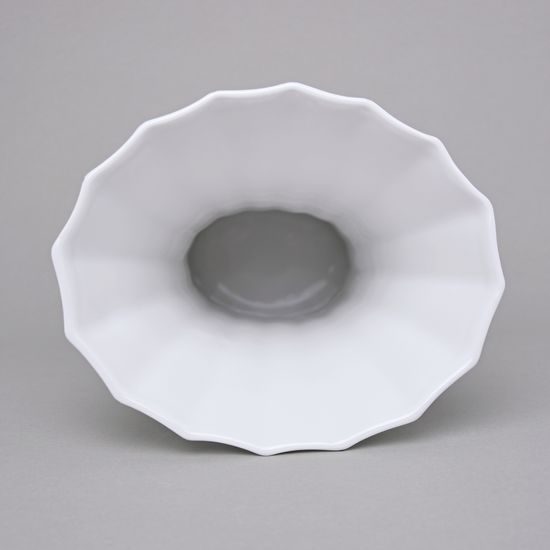 Vase Retro T 30 cm, White + Black Line, Goldfinger Porcelain
