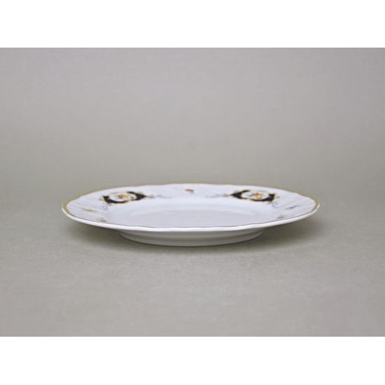 Plate dessert 19 cm, Thun 1794 Carlsbad porcelain, BERNADOTTE arms