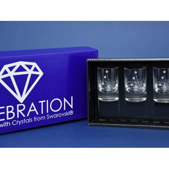 Celebration - Odlivky likér 30 ml, 6 ks, krystaly Swarovski