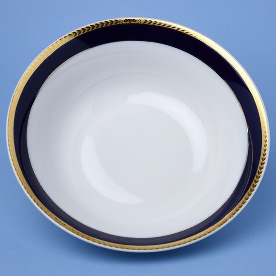 Sabina 767: Bowl 25 cm, cobalt blue + gold, Leander Loučky