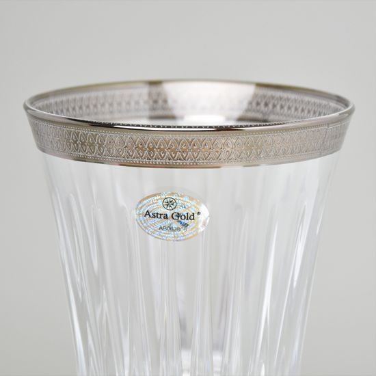 Astra Gold: Wine glass 298 ml, crystal, Royal Platinum Embossed L. decor