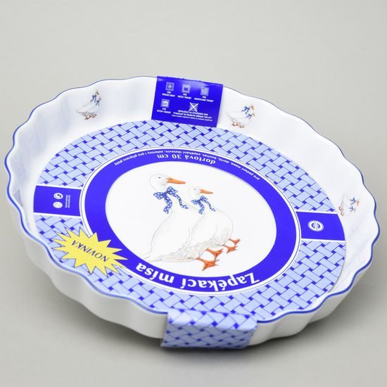 Baking bowl round 29 x 4 cm, Goose, Thun 1794
