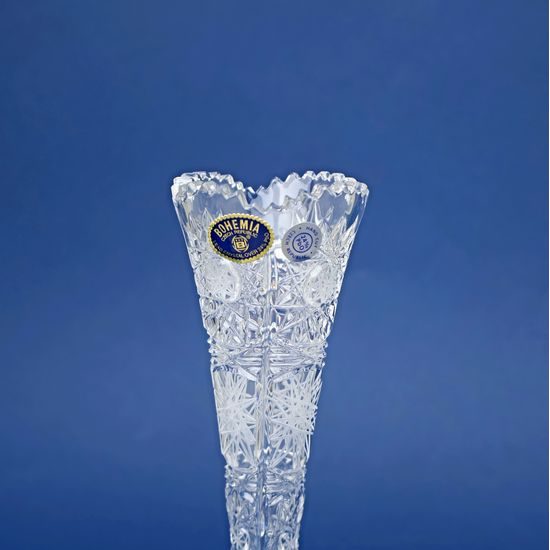 Křišťálová váza Na jednu květinu, broušená úzká 500PK, 255 mm, Crystal BOHEMIA