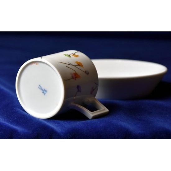 Cup espresso 80 ml plus saucer 110 mm, Meissen porcelain