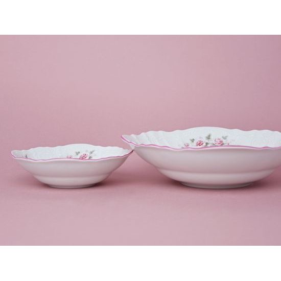 Pink line: Compot set big, Thun 1794 Carlsbad porcelain, BERNADOTTE roses
