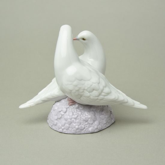 Anniversary doves 19 x 15 cm, NAO porcelain