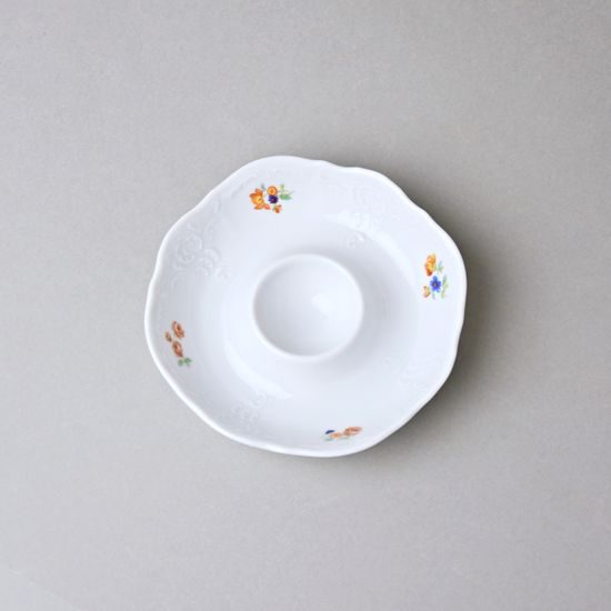 Egg cup (plate) 12,5 cm, Thun 1794 Carlsbad Porcelain, BERNADOTTE hazenka