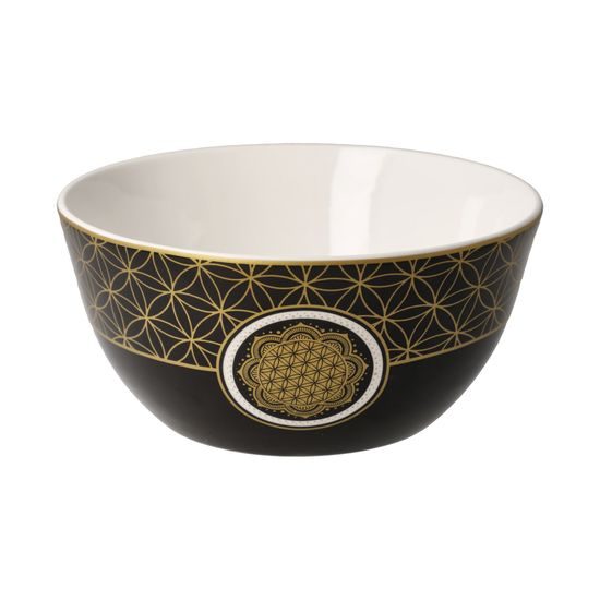 Bowl Jin Jang black 15 / 15 / 7cm, Fine Bone China, Goebel