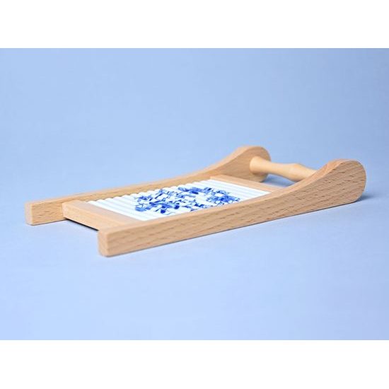 Valcha mini s dřevěným rámečkem 11 x 9 cm, Cibulák, originální z Dubí