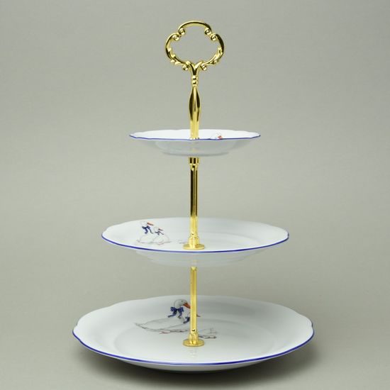 Goose: Cake stand 3 pcs. 34 cm, Mary-Ann, Leander Loučky