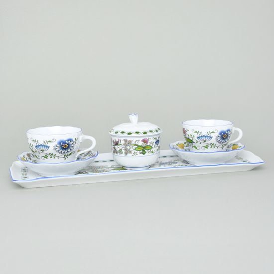 Friendly Coffee set for 2 pers., COLOURED ONION PATTERN