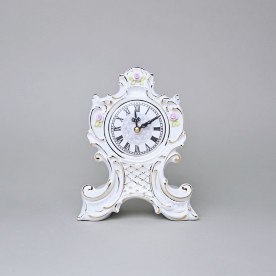 Josefina Clock 15,5 x 7 x 20 cm, Saxe, Clocks Royal Dux Bohemia