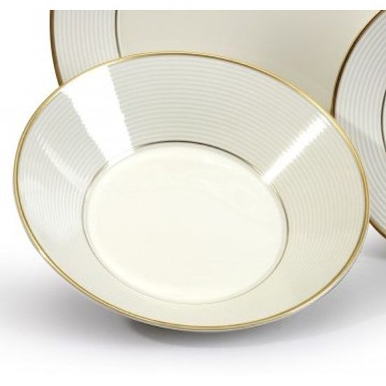 Lea ivory gold: Plate deep 22 cm, Thun karlovarský porcelán