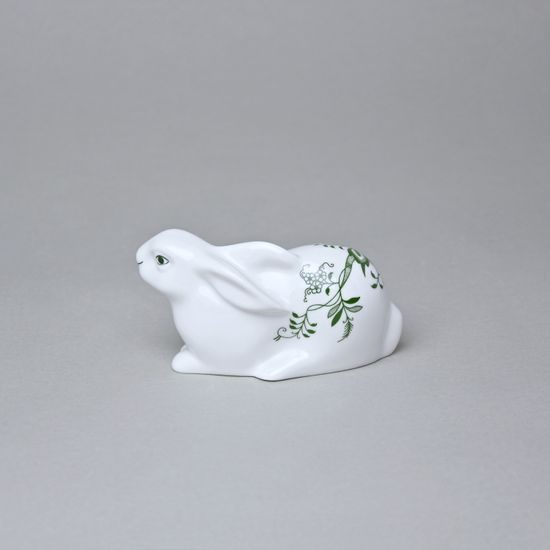 Hare laying 6,1 x 11,4 cm, Original Green Onion pattern